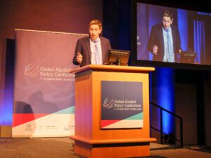 Health Minister, Simon Harris TD delivering opening address at Global Alcohol Policy Conference (GAPC) 2020