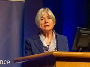 GAPA Chair Professor Sally Casswell addressing GAPC 2020