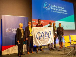 GAPC handing over from 2020 to 2021 Cape Town, Sally Casswell, Denise Keogh, Joe Barry, Charles Parry, Maurice Smithers, Mandy Solomon,